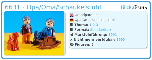 Playmobil 6631 - Opa/Oma/Schaukelstuhl