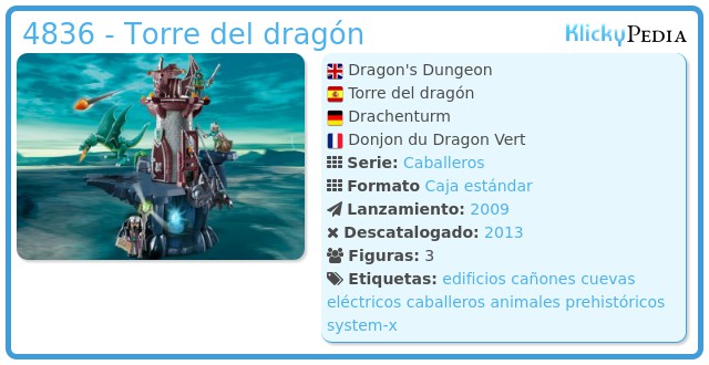 Playmobil 4836 - Torre del dragón