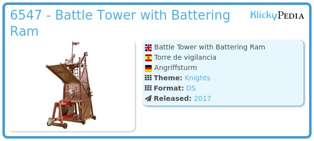 Playmobil 6547 - Battle Tower with Battering Ram