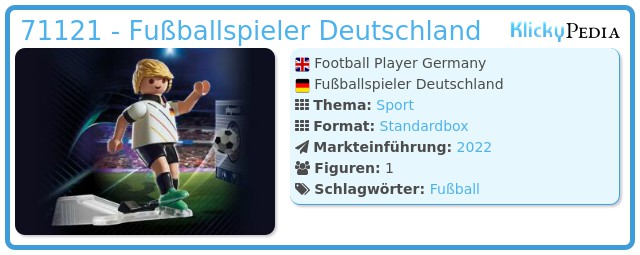 Playmobil 71121 - Fußballspieler Deutschland