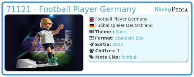 Playmobil 71121 - Football Player Germany
