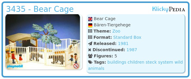 Playmobil 3435 - Bear Cage