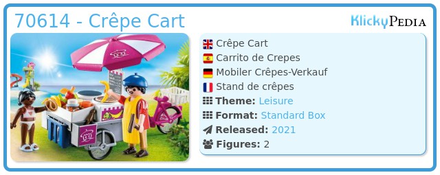 Playmobil 70614 - Crêpe Cart