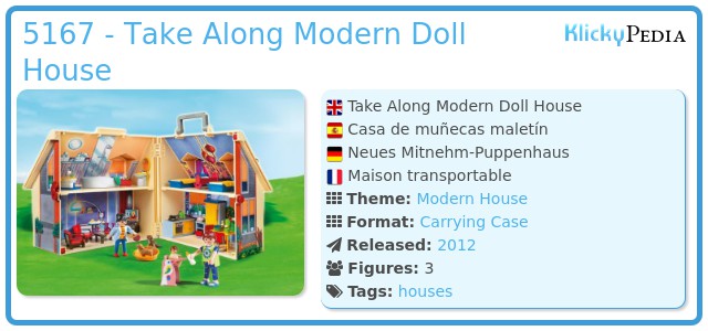 Playmobil 5167 - Take Along Modern Doll House