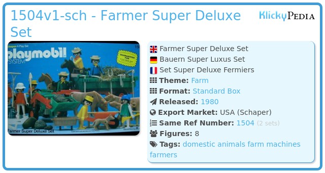 Playmobil 1504v1-sch - Farmer Super Deluxe Set