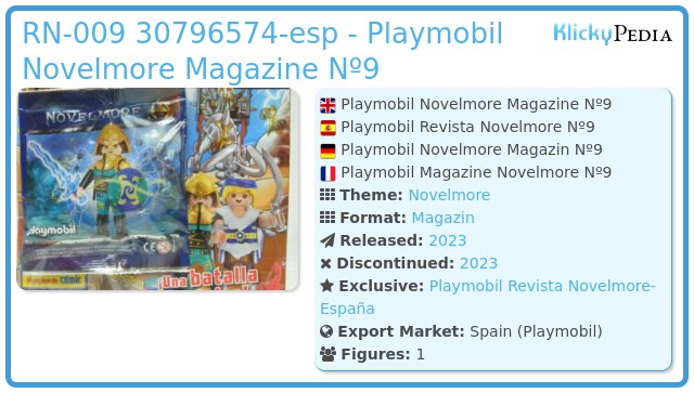 Playmobil RN-009 30796574-esp - Playmobil Novelmore Magazine Nº9