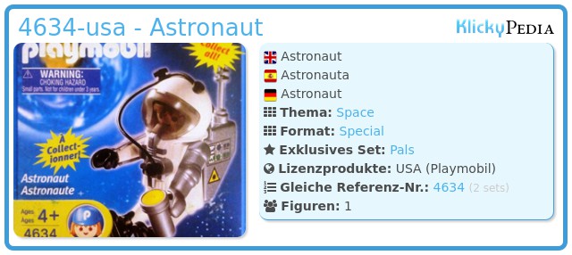 Playmobil 4634-usa - Astronaut