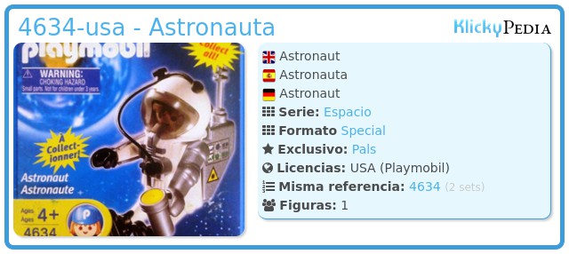 Playmobil 4634-usa - Astronauta