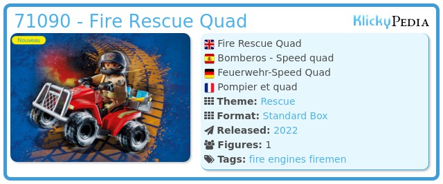 Playmobil 71090 - Fire Rescue Quad