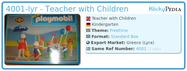 Playmobil 4001-lyr - Teacher with Children
