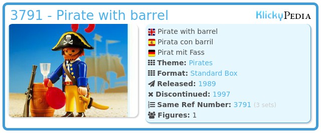 Playmobil 3791 - Pirate with barrel