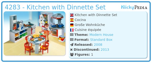 Playmobil 4283 - Kitchen with Dinnette Set