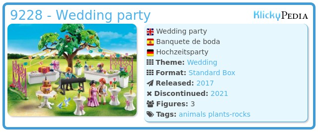 Playmobil City Life Wedding Reception 9228 NEW 
