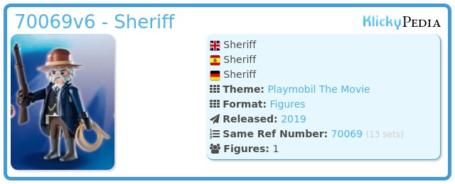 Playmobil 70069v6 - Sheriff