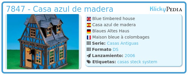 Playmobil 7847 - Casa azul de madera