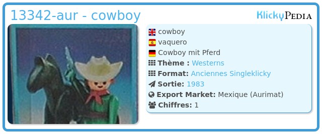 Playmobil 13342-aur - cowboy