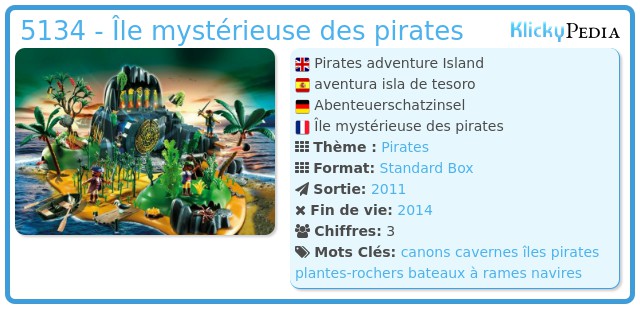 Playmobil 5134 - Île mystérieuse des pirates
