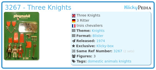Playmobil 3267 - Three Knights