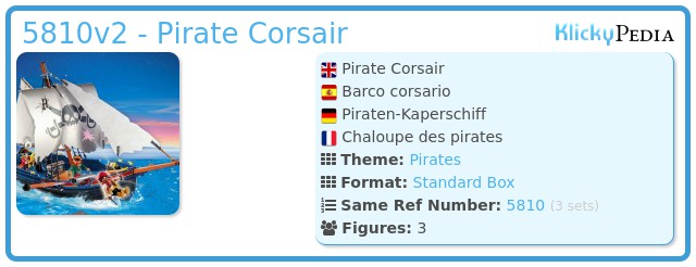 Playmobil 5810v2 - Pirate Corsair