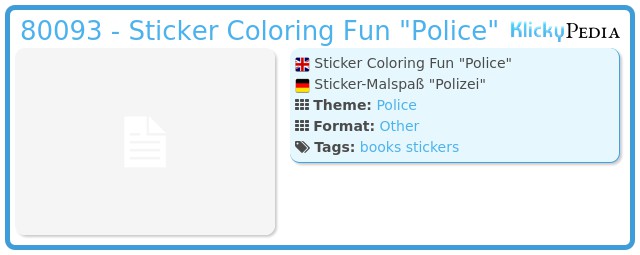 Playmobil 80093 - Sticker Coloring Fun 