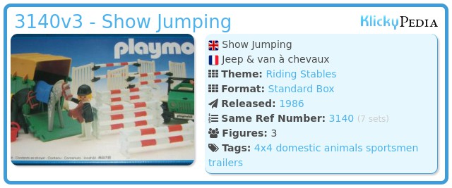 Playmobil 3140v3 - Show Jumping