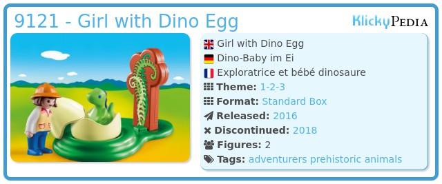 Playmobil 9121 - Girl with Dino Egg