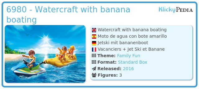 Playmobil 6980 - Watercraft with banana boating