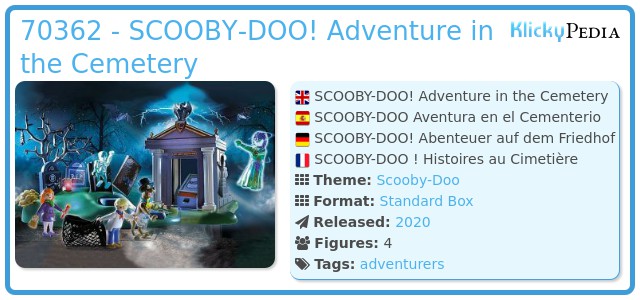 Playmobil 70362 - SCOOBY-DOO! Adventure in the Cemetery