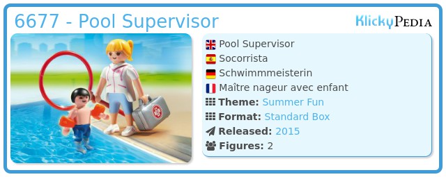 Playmobil 6677 - Pool Supervisor
