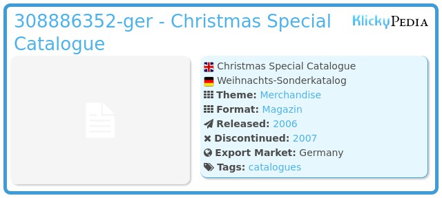 Playmobil 308886352-ger - Christmas Special Catalogue