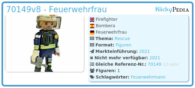 Playmobil 70149v8 - Feuerwehrfrau
