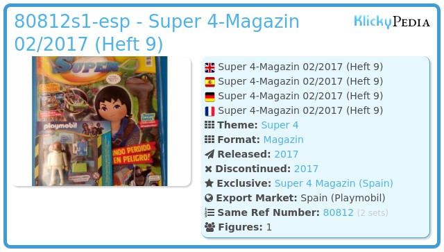 Playmobil 80812s1-esp - Super 4-Magazin 02/2017 (Heft 9)