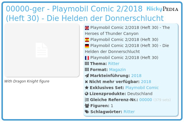 Playmobil 00000-ger - Playmobil Comic 2/2018 (Heft 30) - Die Helden der Donnerschlucht