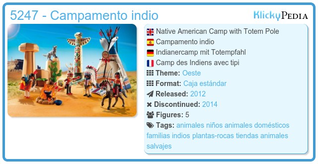 PLAYMOBIL Camp des Indiens avec Tipi (5247