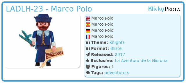 Playmobil LADLH-23 - Marco Polo