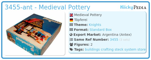 Playmobil 3455-ant - Medieval Pottery
