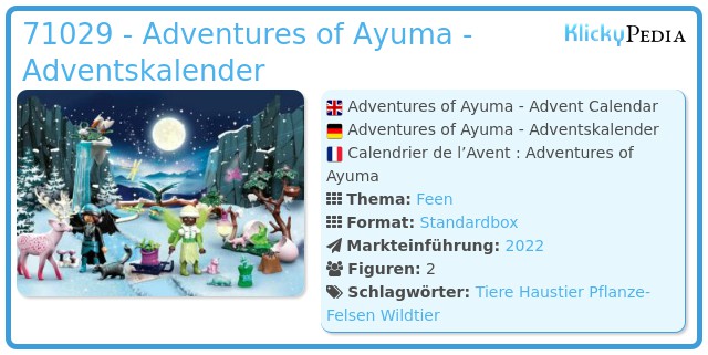 Playmobil 71029 - Adventures of Ayuma - Adventskalender