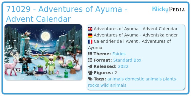 Playmobil 71029 - Adventures of Ayuma - Advent Calendar