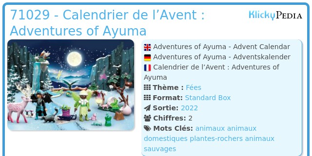 Playmobil 71029 - Calendrier de l’Avent : Adventures of Ayuma