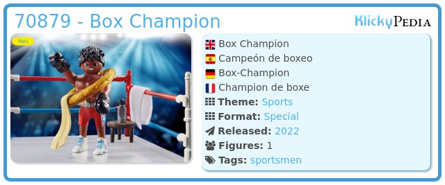 Playmobil 70879 - Box Champion