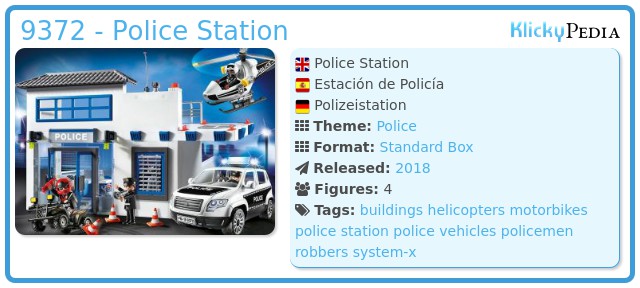 ledig stilling Anholdelse Ydmyghed Playmobil Set: 9372 - Police Station - Klickypedia