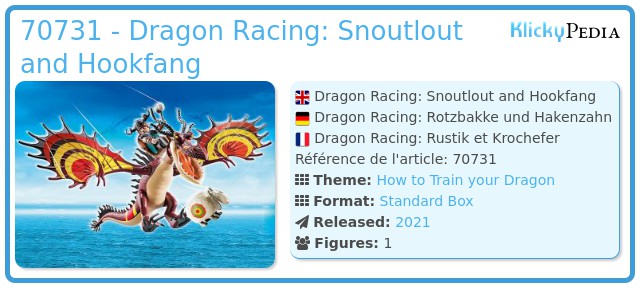 Playmobil 70731 - Dragon Racing: Snoutlout and Hookfang