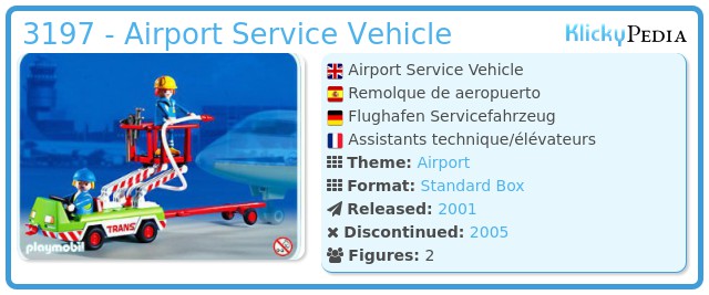 Playmobil 3197 - Airport Service Vehicle