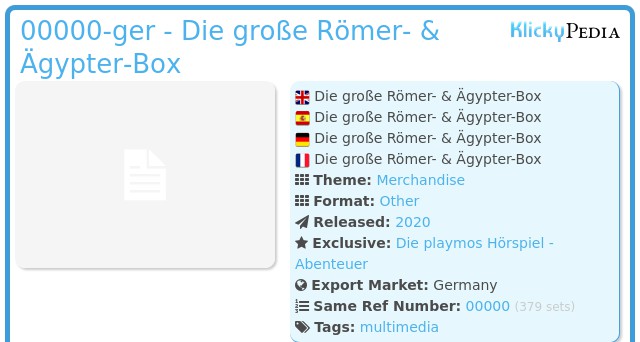 Playmobil 00000-ger - Die große Römer- & Ägypter-Box