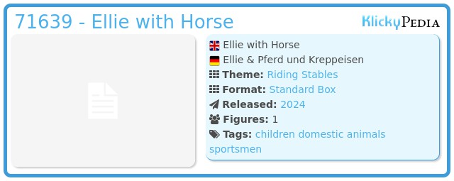 Playmobil 71639 - Ellie with Horse