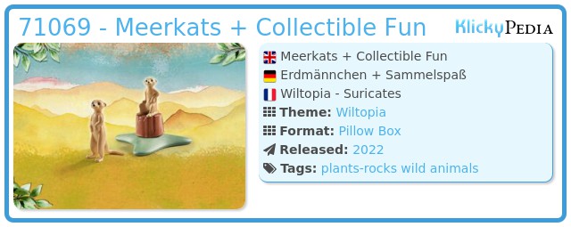 Playmobil 71069 - Meerkats + Collectible Fun