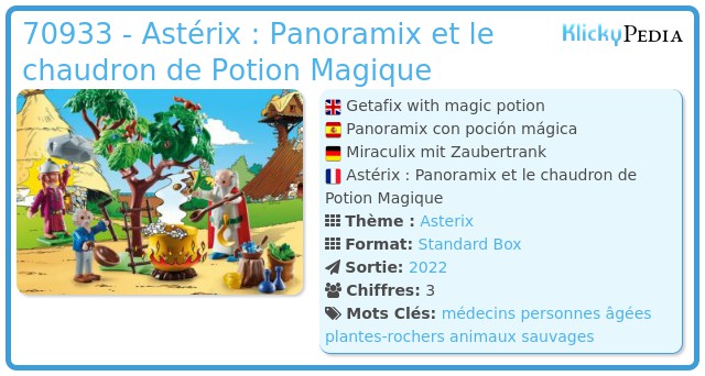 Playmobil 70933 - Astérix : Panoramix et le chaudron de Potion Magique