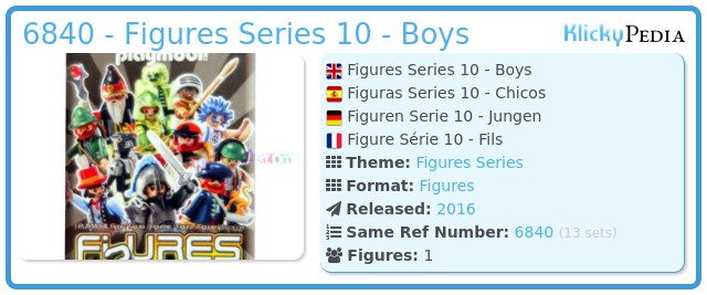 Playmobil 6840 - Figures Series 10 - Boys