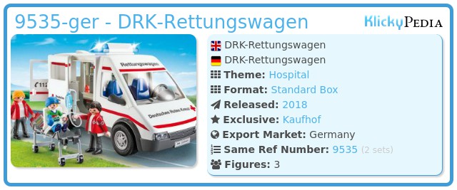 Playmobil 9535-ger - DRK-Rettungswagen