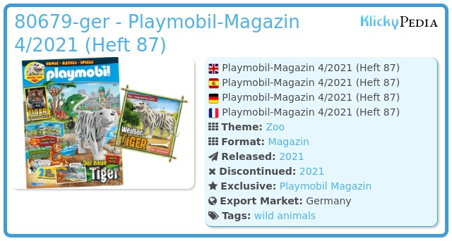 Playmobil 80679-ger - Playmobil-Magazin 4/2021 (Heft 88)